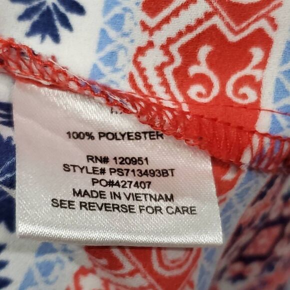 Pink Rose Medium Red Floral Top - Picture 5 of 6